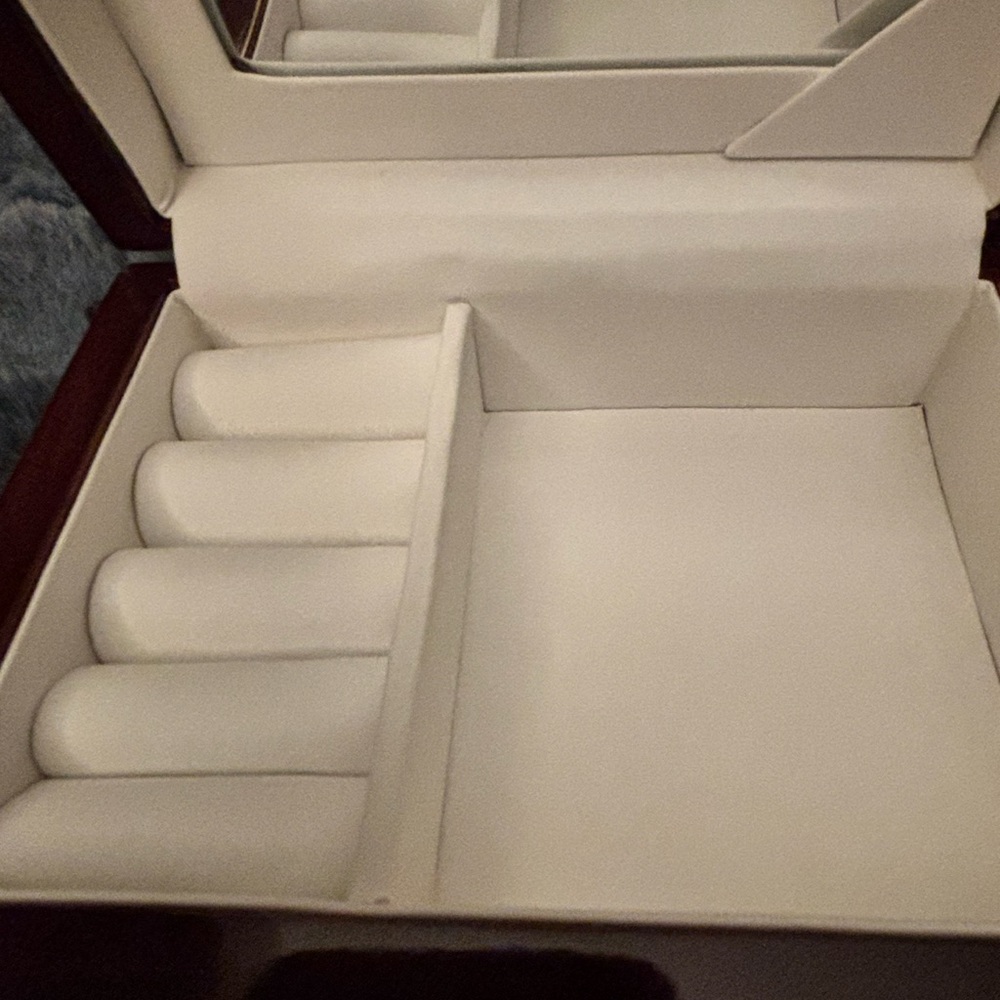 Cherrywood Finish Jewelry Box - Picture 2 of 7